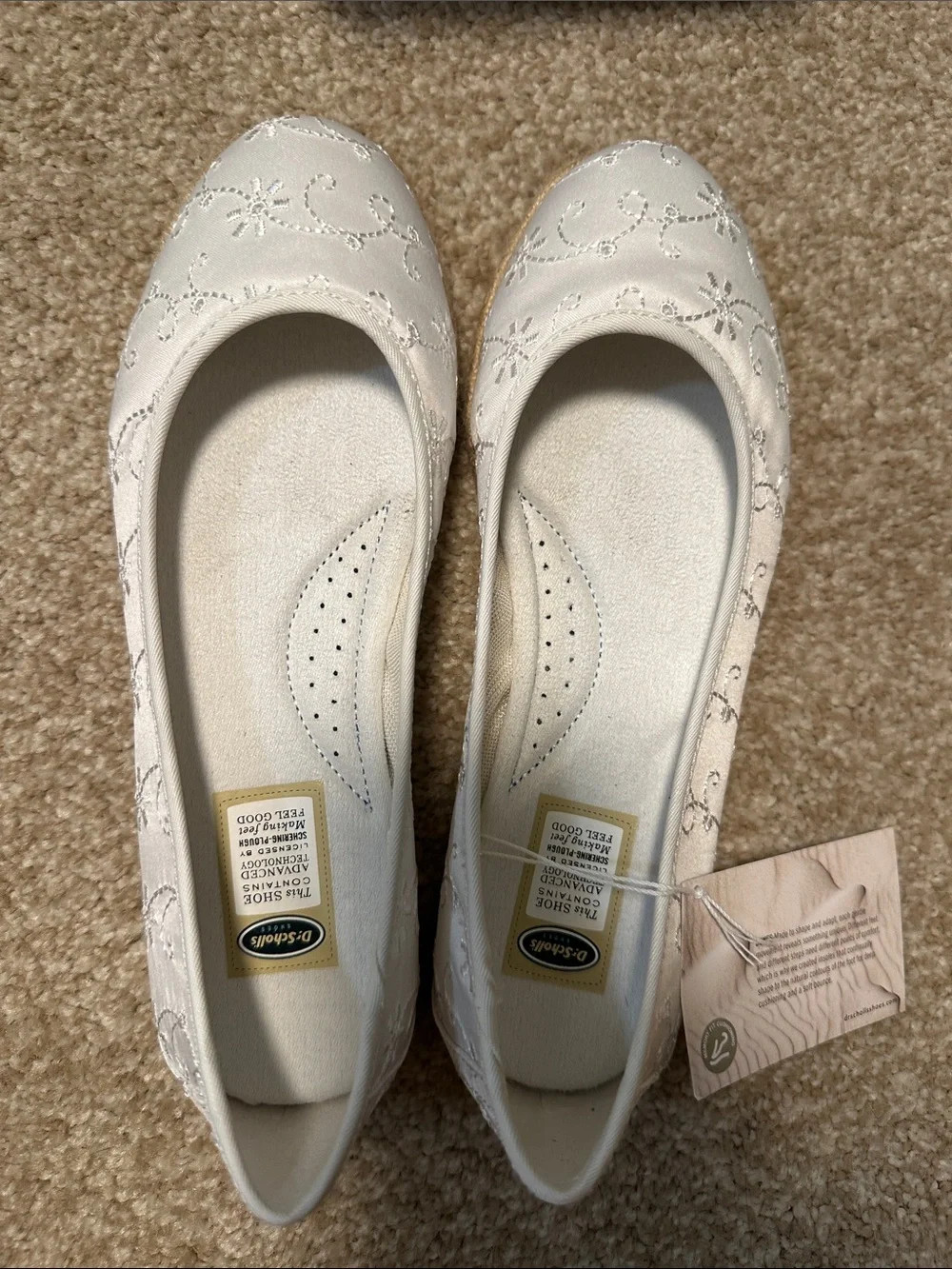 Dr. Scholls delicate embroidered